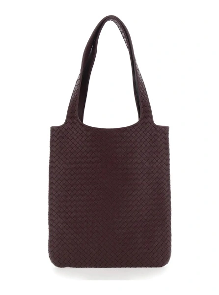 Geanta de umar Bottega Veneta mov din piele 'Veneto'