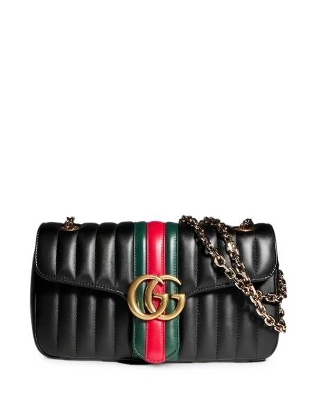 Geanta de umar Gucci gg marmont neagra din piele