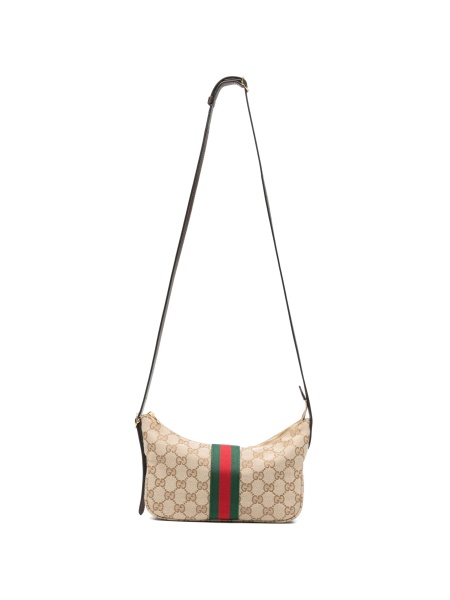Geanta de umar Gucci neutra din material textil si piele