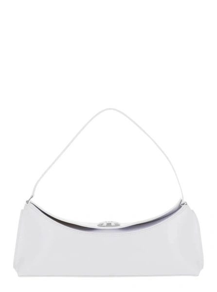 Geanta de umar JACQUEMUS alba din piele