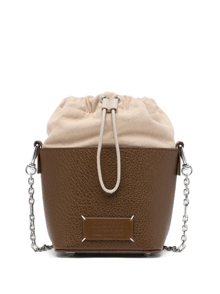 Geanta de umar Maison Margiela 5ac maro din piele