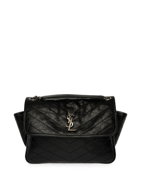 Geanta de umar Saint Laurent Niki neagra din piele