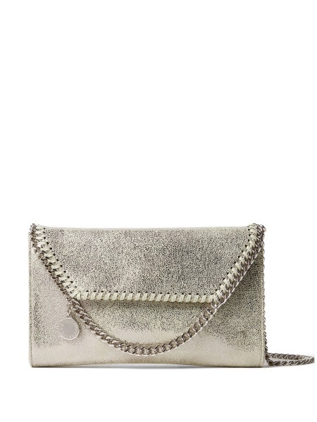Geanta de umar Stella McCartney falabella verde din polyester