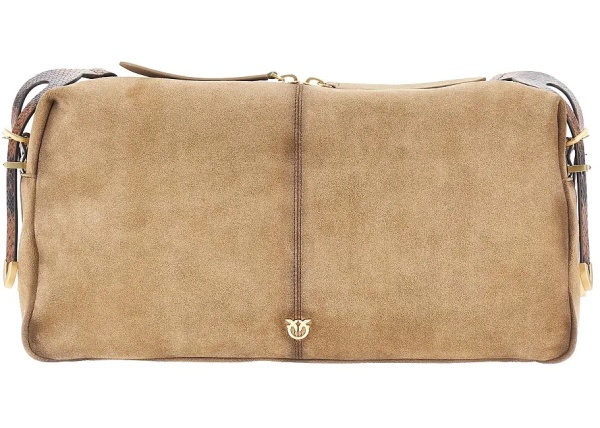 Geanta de umar Suede leather large 'Keeper' shoulder bag