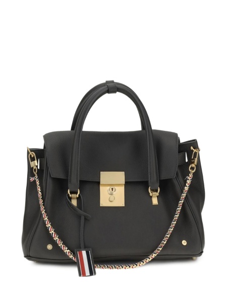 Geanta de umar Thom Browne neagra din piele
