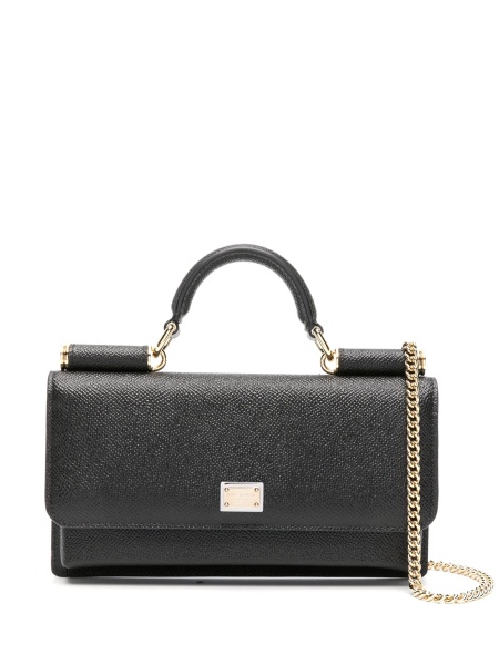 Geanta plic Dolce & Gabbana neagra din piele