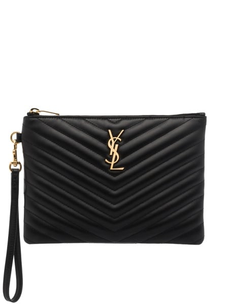 Geanta plic Saint Laurent neagra din piele