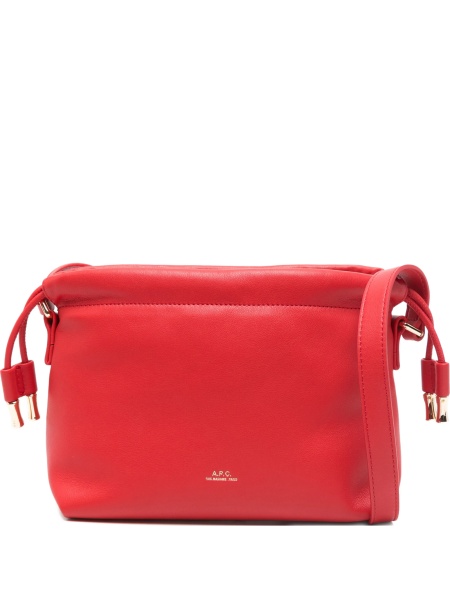 Geanta tip postas A.P.C. rosie din polyester si poliuretan