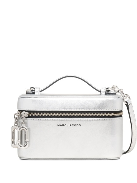 Geanta tip postas Marc Jacobs argintie din piele