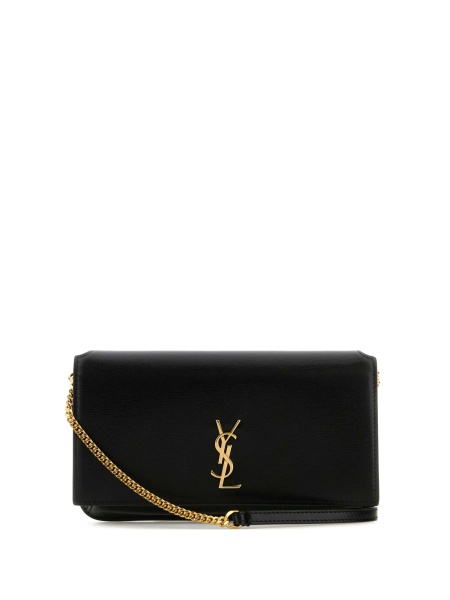 Geanta tip postas Saint Laurent neagra din piele