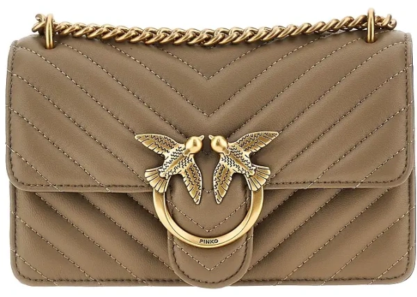Genti Chevron leather Mini Love One bag
