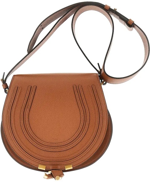 Genti Grained leather 'Marcie' saddle bag