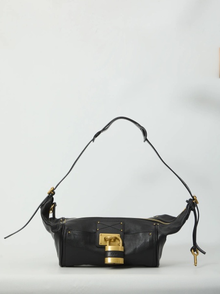 Genti Grained Leather Paddington Crossbody Bag
