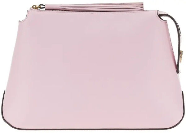Genti Leather pouch with tassel