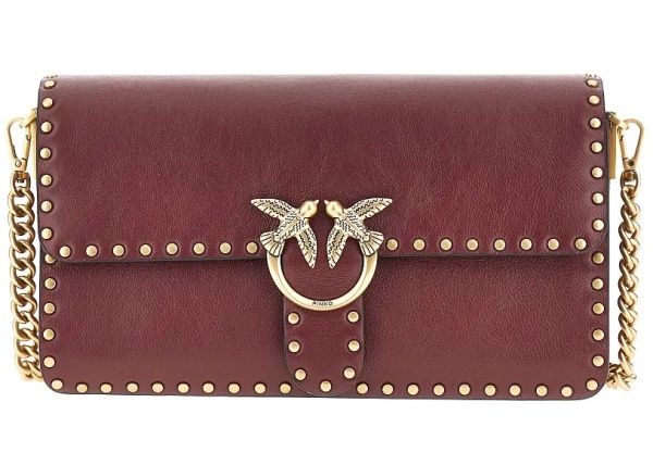 Genti 'Love One Slouchy' leather bag with studs