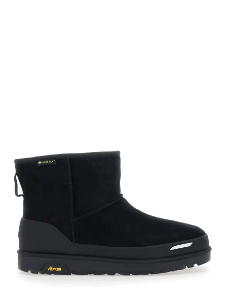 Ghete CLASSIC MINI GUARD GTX ankle boots with waterproofing and soft black shearling in women's