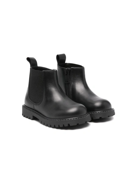 Ghete Versace negre din piele