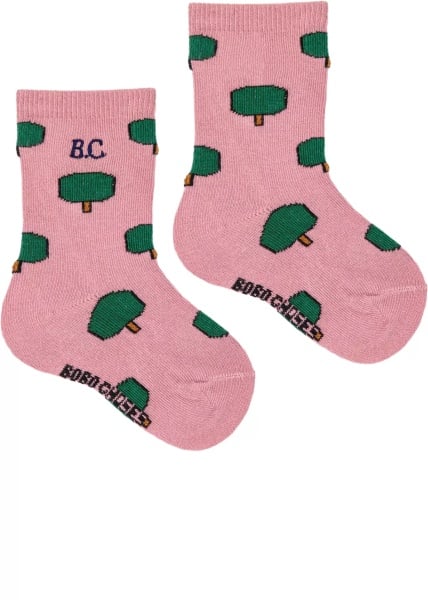 Green Tree All Over Long Socks