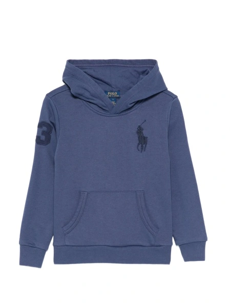 Hanorac Ralph Lauren albastru din polyester si bumbac