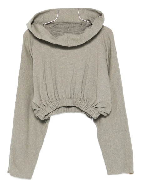 Hanorac Rick Owens gri din poliester reciclat si bumbac organic
