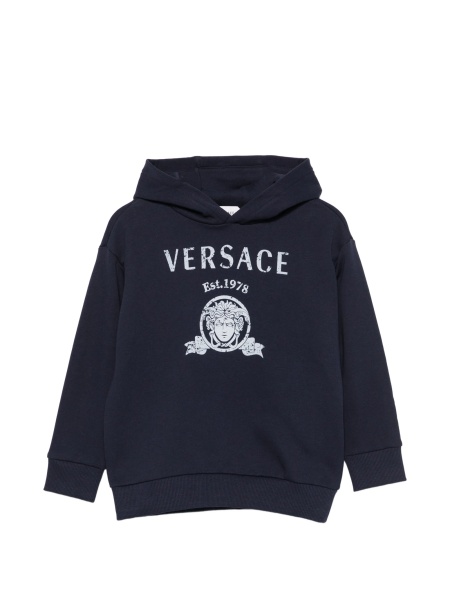 Hanorac Versace albastru din bumbac