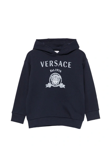 Hanorac Versace albastru din bumbac