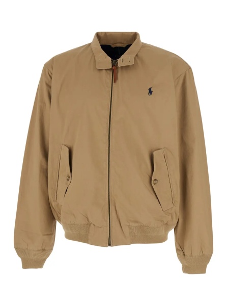 Jacheta Beige 'WIND BRKR' Jacket with Front Closure and Cotton Pockets