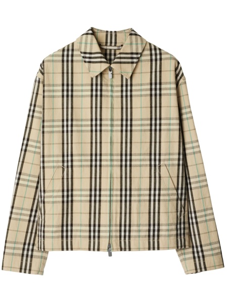 Jacheta camasa Burberry vintage check neutra