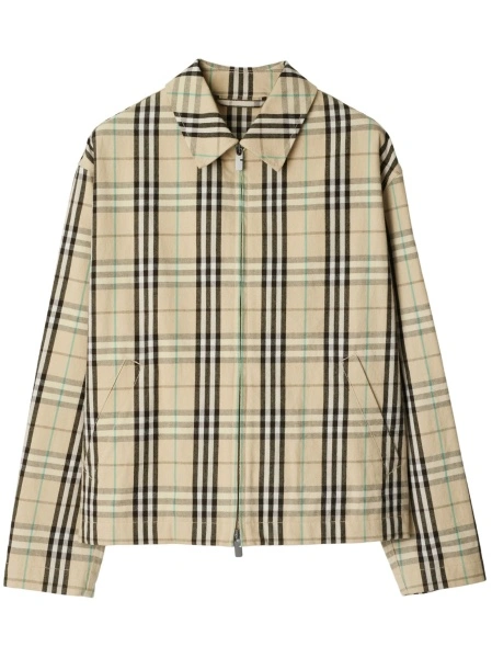 Jacheta camasa Burberry vintage check neutra