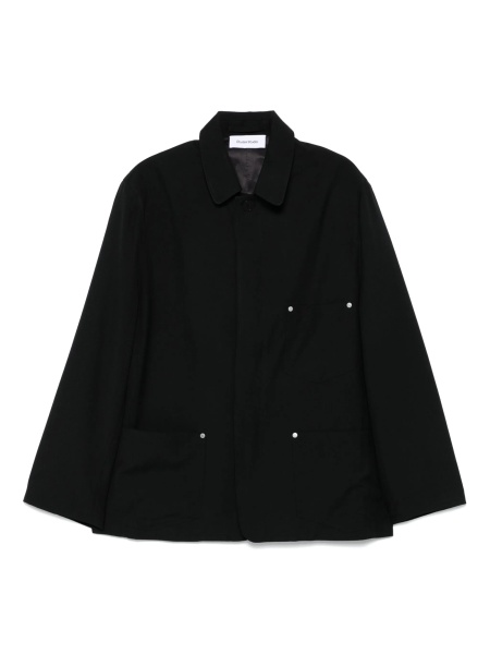 Jacheta camasa ETUDES STUDIO neagra din lana si polyester