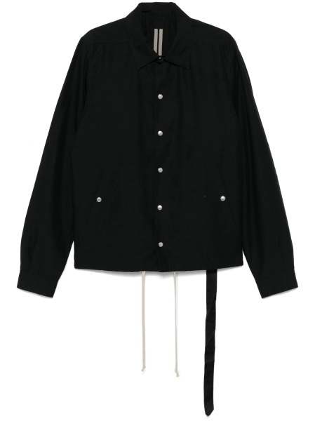 Jacheta camasa Rick Owens neagra din lyocell