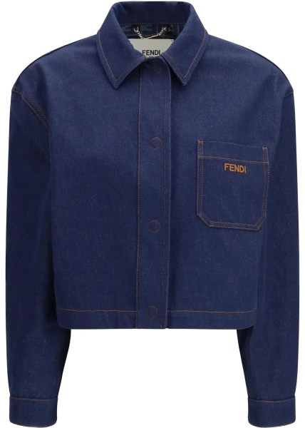 Jacheta Cropped Denim Jacket