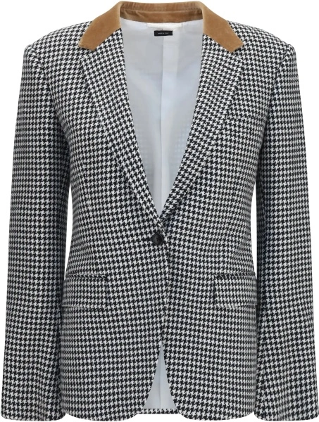 Jacheta Houndstooth cashmere Jacket