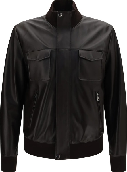 Jacheta Lambskin Jacket with zip