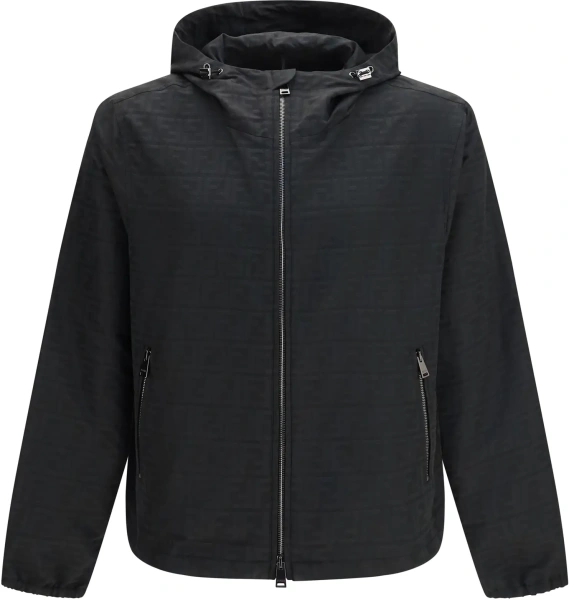 Jacheta Lightweight nylon Jacket with FF motif