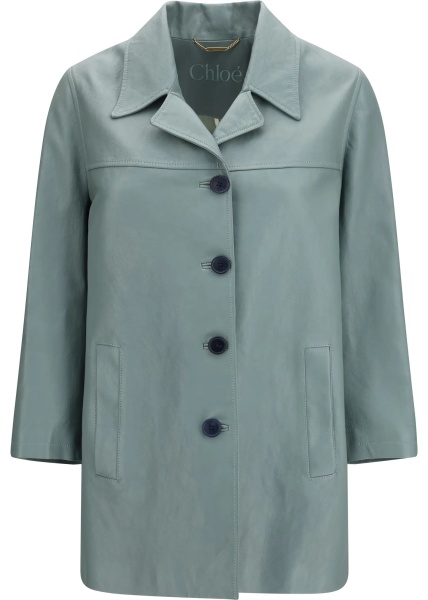 Jacheta Long lambskin leather Jacket