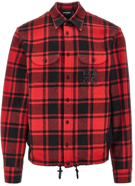 Jacheta Nylon and flannel hybrid overshirt
