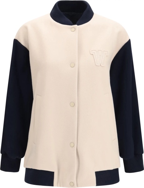 Jacheta Oversized Bomber in double wool