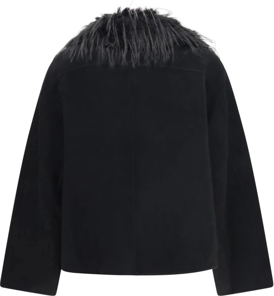 Jacheta Rafe Jacket with faux-fur collar