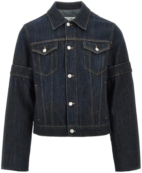 Jacheta Upside-down sleeves denim jacket