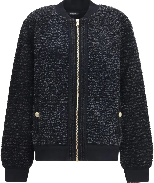 Jacheta Zip Jacket with sequin details