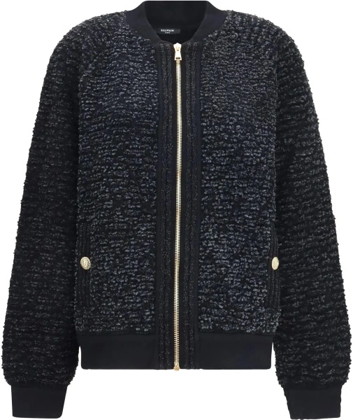 Jacheta Zip Jacket with sequin details