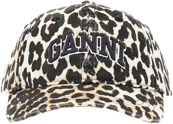 Manusi Leopard-print organic cotton baseball hat