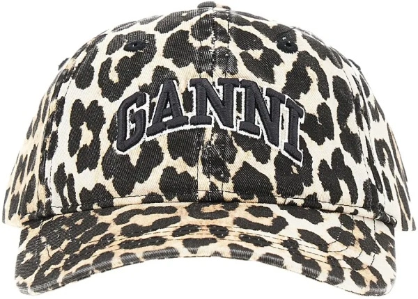 Manusi Leopard-print organic cotton baseball hat