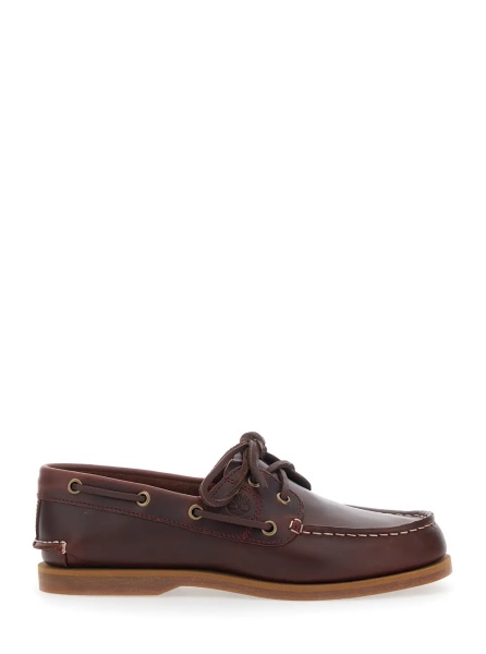 Mocasini Bordeaux Loafers with Bow Detail on the Front and Embossed Logo on the Side in Leather Man