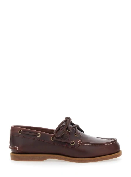 Mocasini Bordeaux Loafers with Bow Detail on the Front and Embossed Logo on the Side in Leather Man