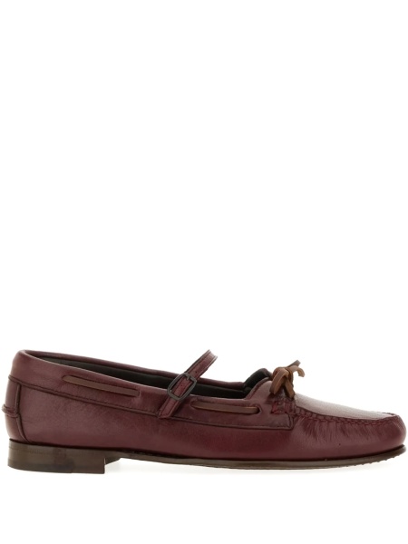 Mocasini HEREU rosii din piele