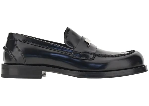 Mocasini Logo plate leather loafers