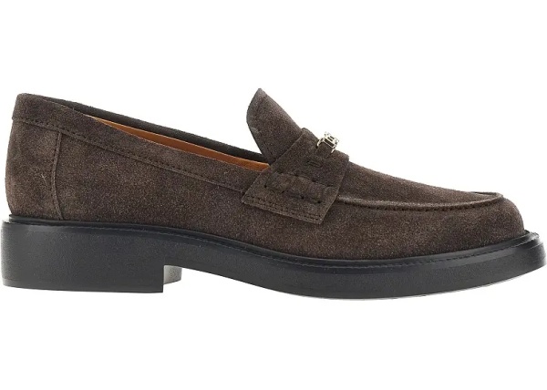 Mocasini Suede leather loafers with logo