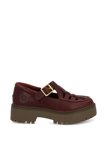 Mocasini Timberland rosii din piele intoarsa